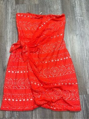 NWT Free People Oceanside Crochet Strapless Mini Dress Size Medium M